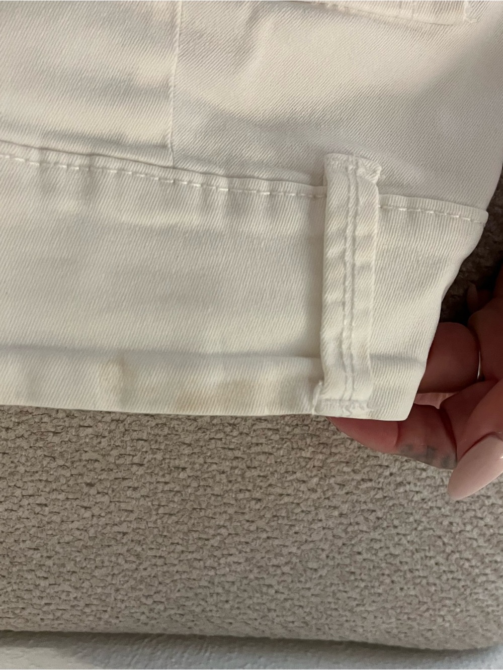 High-Rise White Women's Shorts - Picture 5 of 5